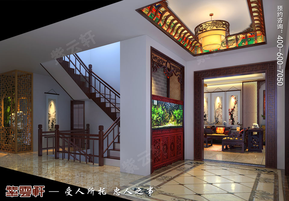 別墅門廳<a href=http://www.evcarfamily.com/xiandaizhongshi/ target=_blank class=infotextkey>現(xiàn)代中式風(fēng)格</a>裝修效果圖
