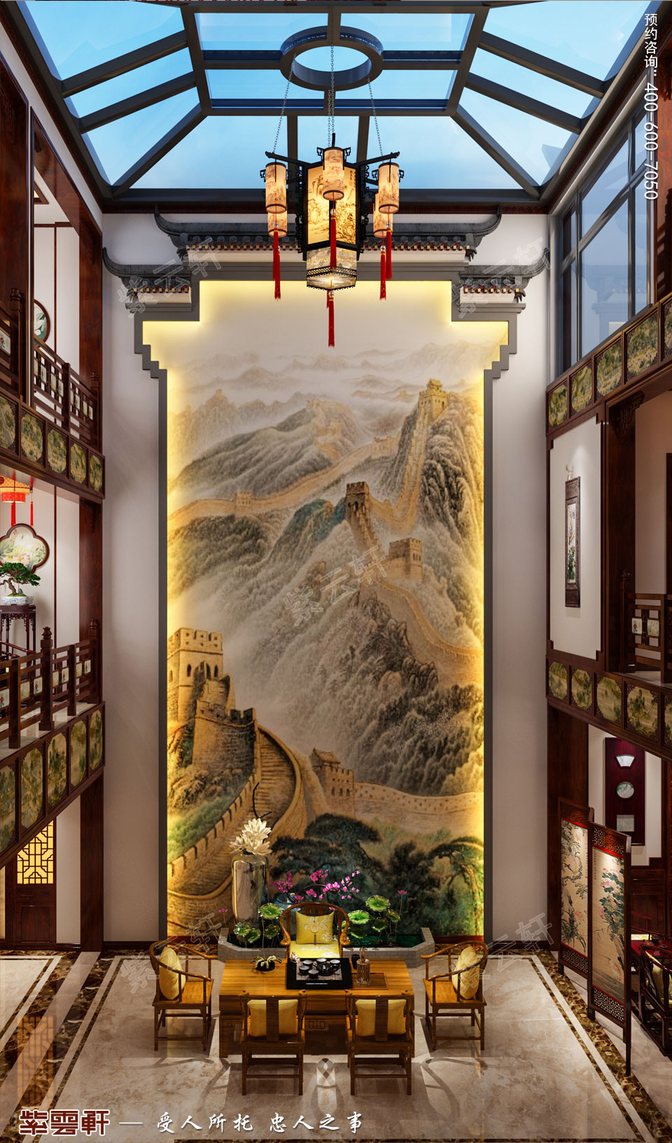 別墅現(xiàn)代中式<a href=http://www.evcarfamily.com/keting/ target=_blank class=infotextkey>客廳裝修效果圖</a>.jpg