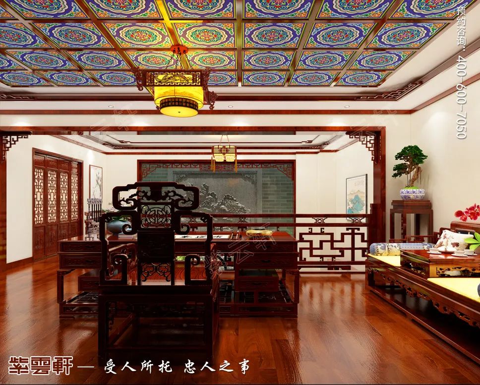 <a href=http://www.evcarfamily.com/ target=_blank class=infotextkey>中式風(fēng)格</a>書房裝修設(shè)計