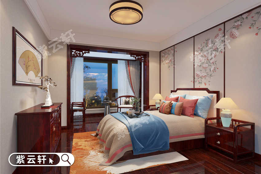 <a href=http://www.evcarfamily.com/ target=_blank class=infotextkey>中式風格</a>臥室效果圖