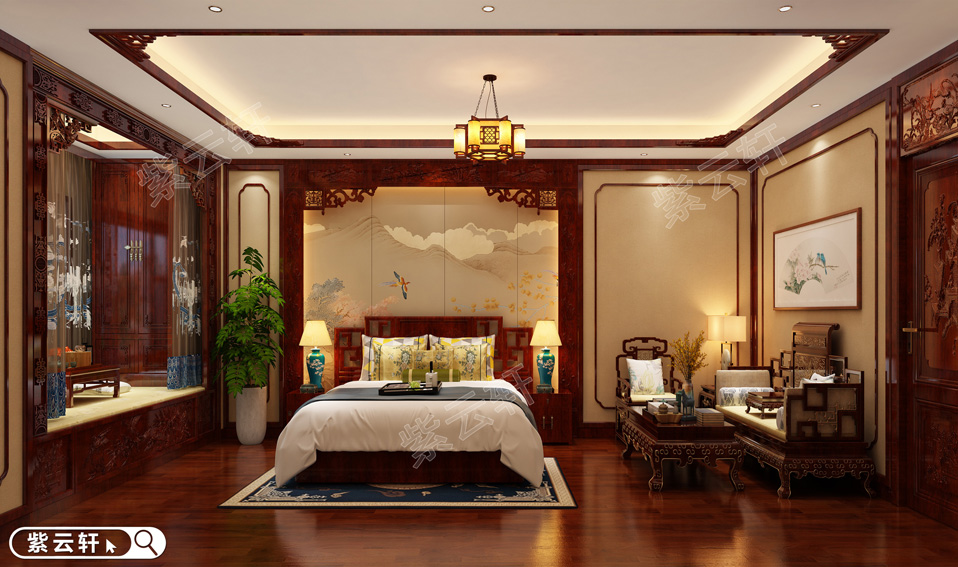 <a href=http://www.evcarfamily.com/ target=_blank class=infotextkey>中式風(fēng)格</a>臥室