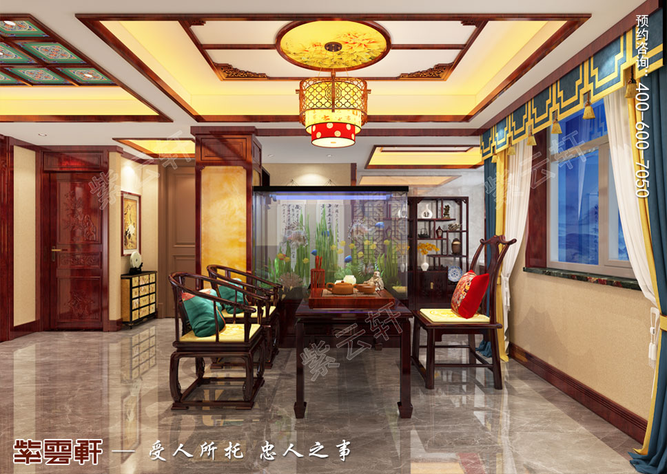 茶室中式設(shè)計裝修