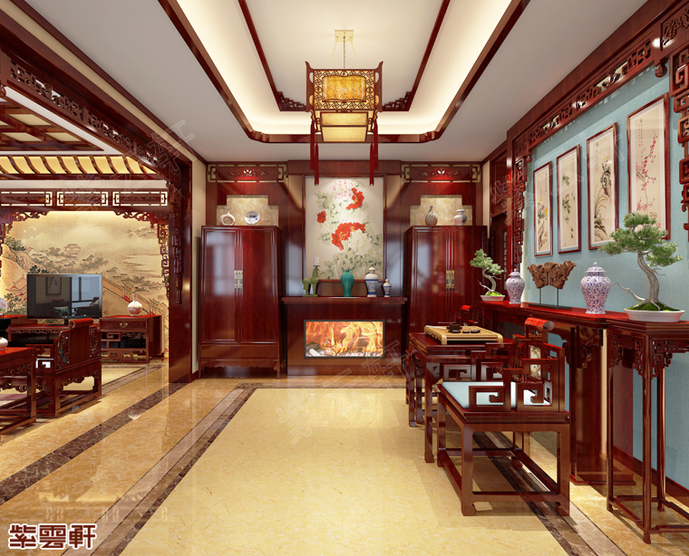 打造屬于中國(guó)人的精神家園，中式中堂裝修有大家風(fēng)范