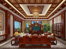 河北廊坊高端會(huì)所古典中式風(fēng)格裝修 繁華雖少減，高雅亦足奇