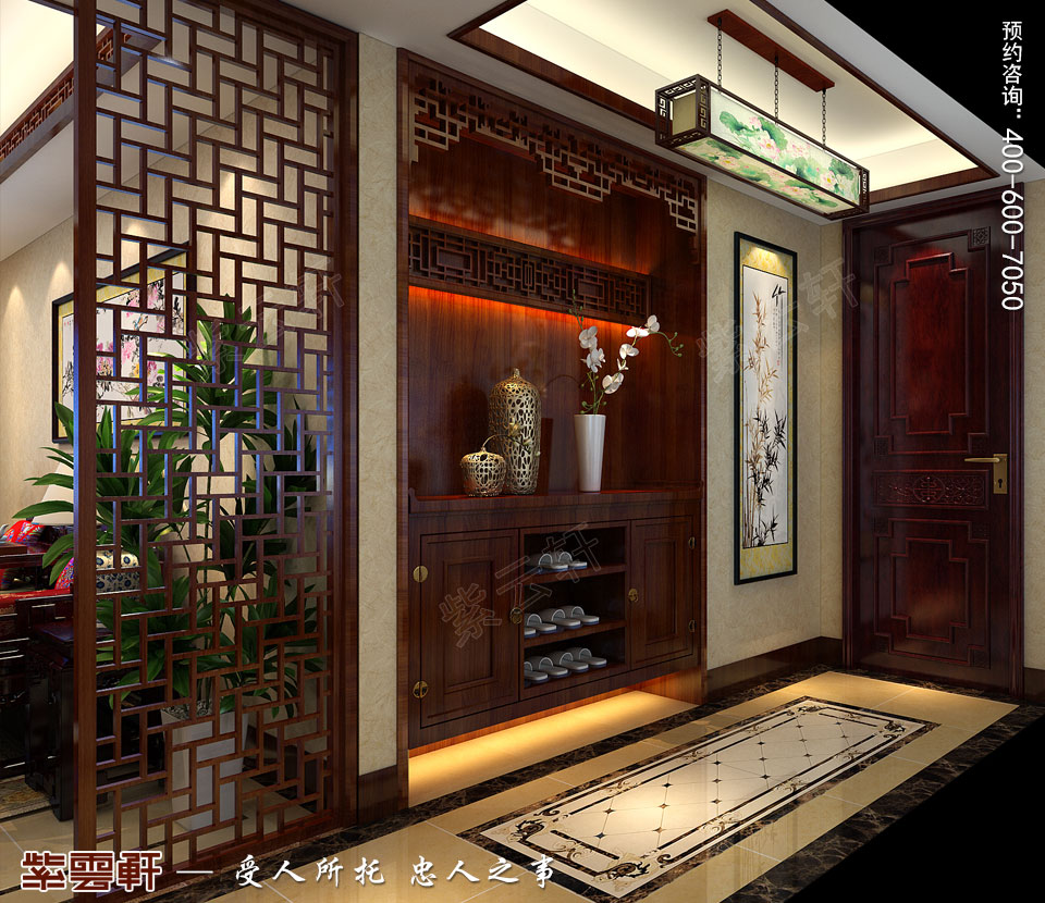 門廳<a href=http://www.evcarfamily.com/ target=_blank class=infotextkey>中式裝修效果圖</a>